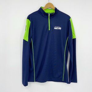 NFL Kids Seattle Seahawks 1/4 Zip Long Sleeve Top